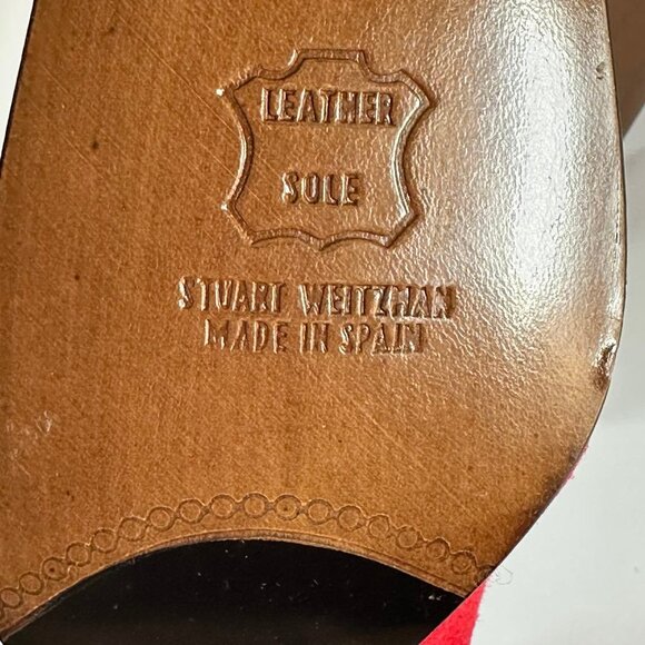 Stewart Weitzman - suede gold tip shoes - Picture 7 of 12